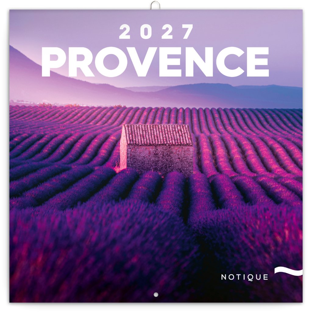 Kalendář 2027 poznámkový: Provence 2027, 30 x 30 cm