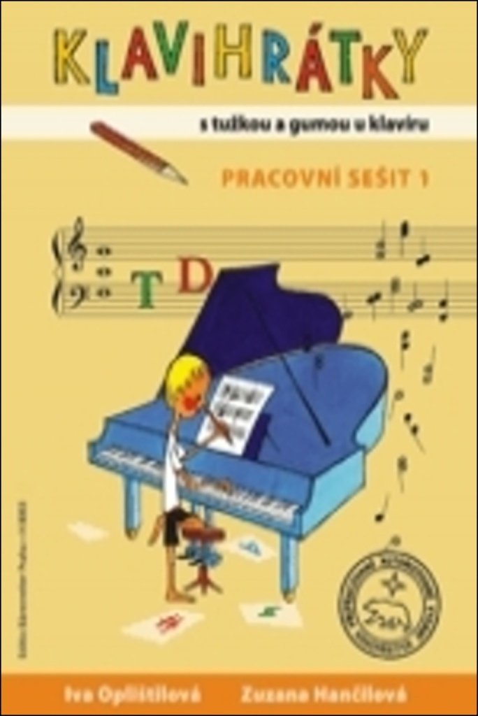 Klavihrátky - s tužkou a gumou u klavíru - Pracovní sešit 1
