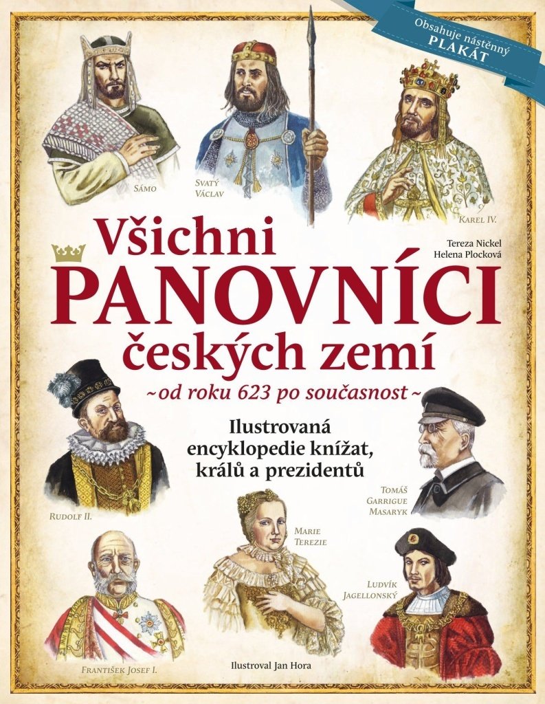 Všichni panovníci českých zemí - nové vydání r.2025 + plakát