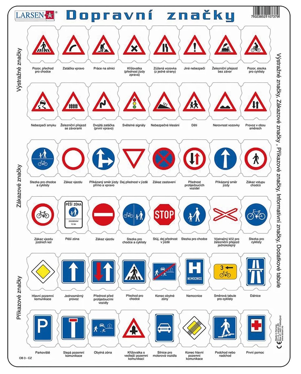 DOPRAVNÍ ZNAČKY 48 d. EDU Puzzle