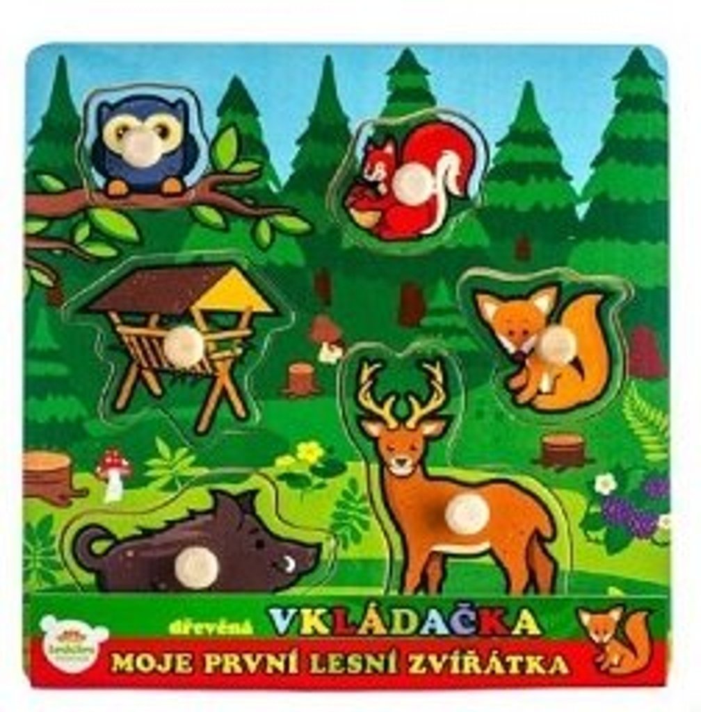 Moje první zvířátka - Vkládačka dřevěná