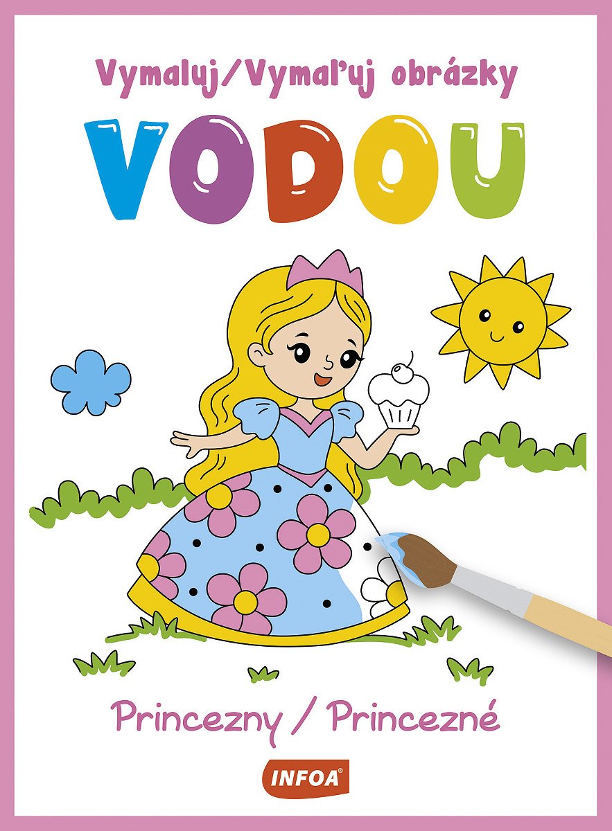 Vymaluj obrázky vodou - Princezny