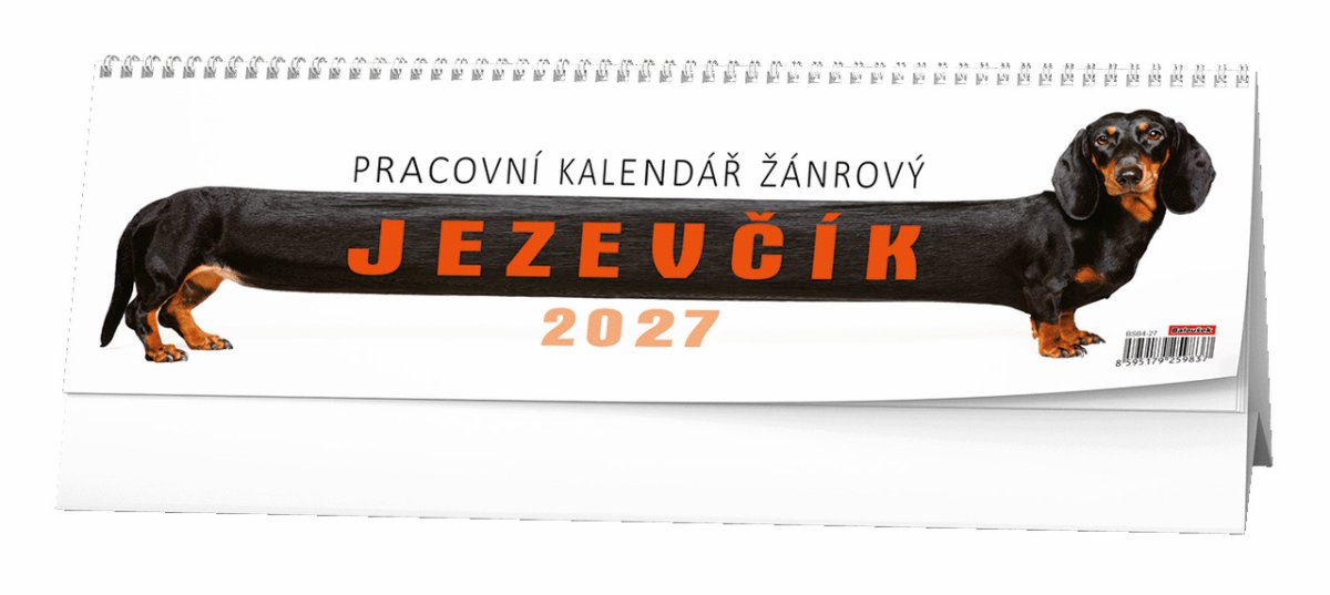 Stolní kalendář Pracovní kalendář žánrový Jezevčík