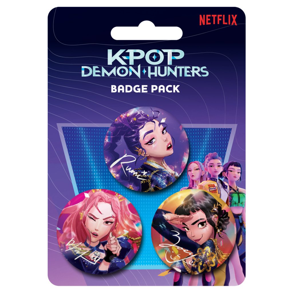KPop Demon Hunters Set odznaků (3 kusy)