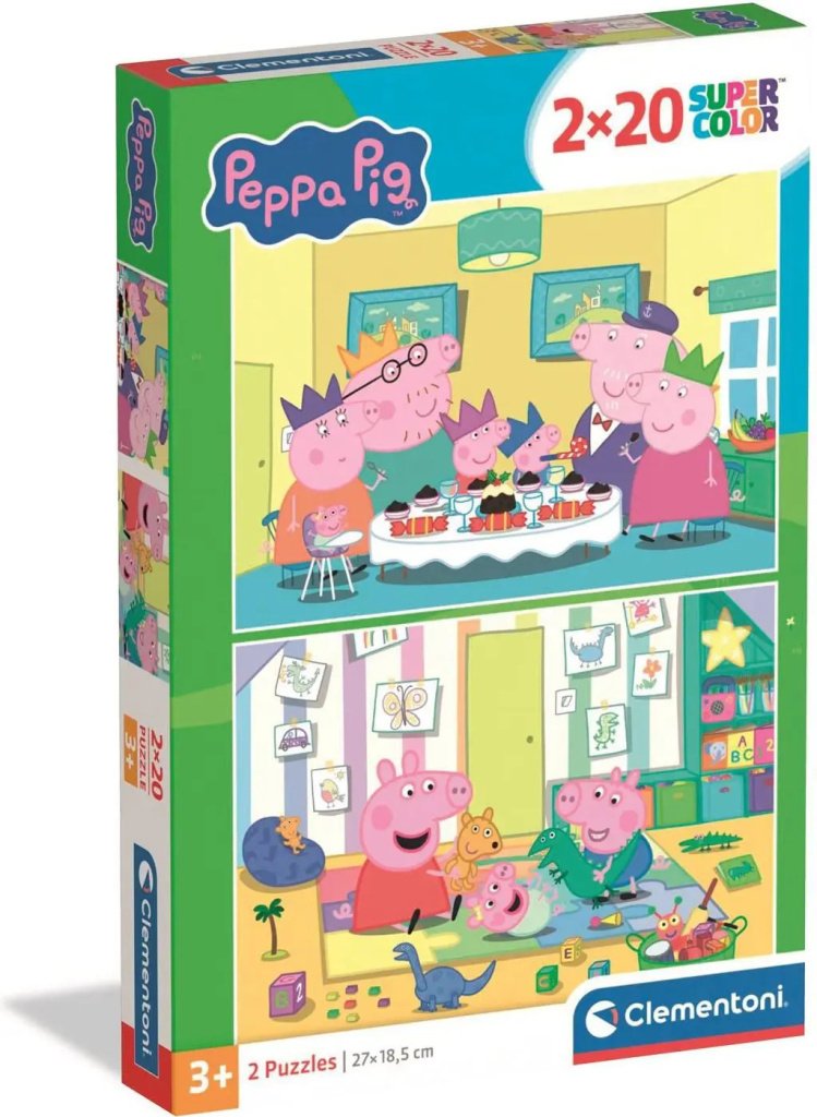Puzzle Prasátko Peppa 2x20 dílků