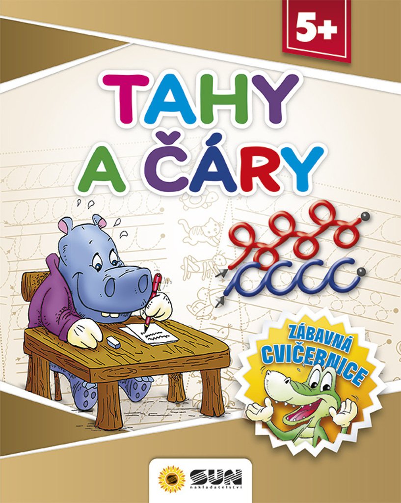 Tahy a čáry - Zábavná cvičebnice 5+