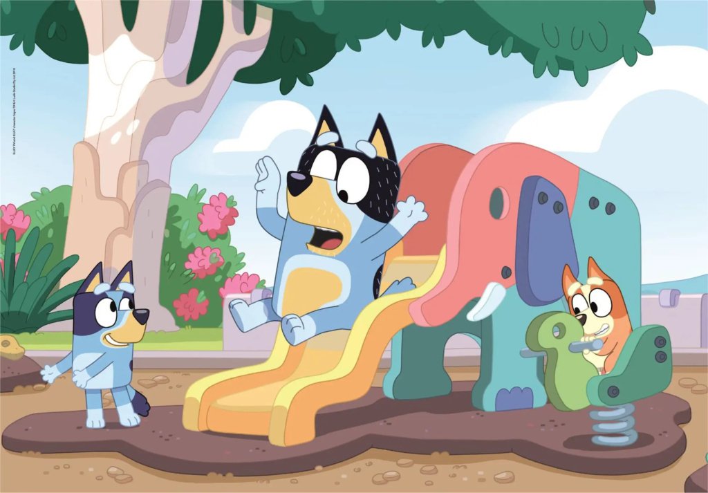 Puzzle Bluey 104 dílků