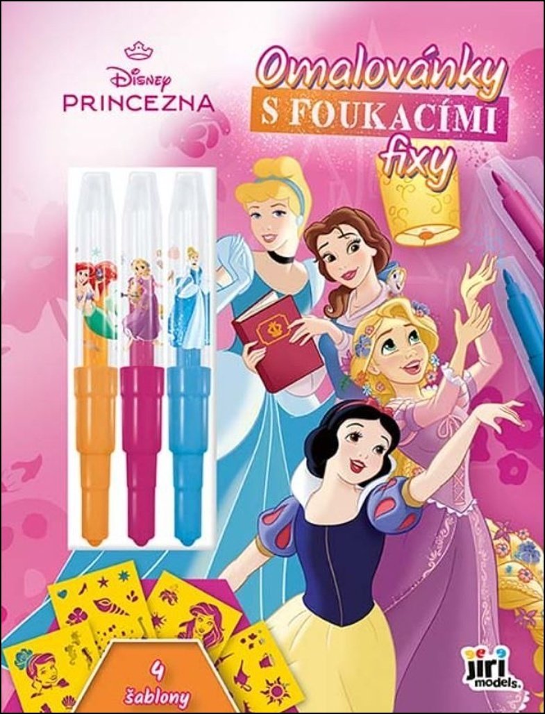 Disney Princezny - Omalovánky s foukacími fixy