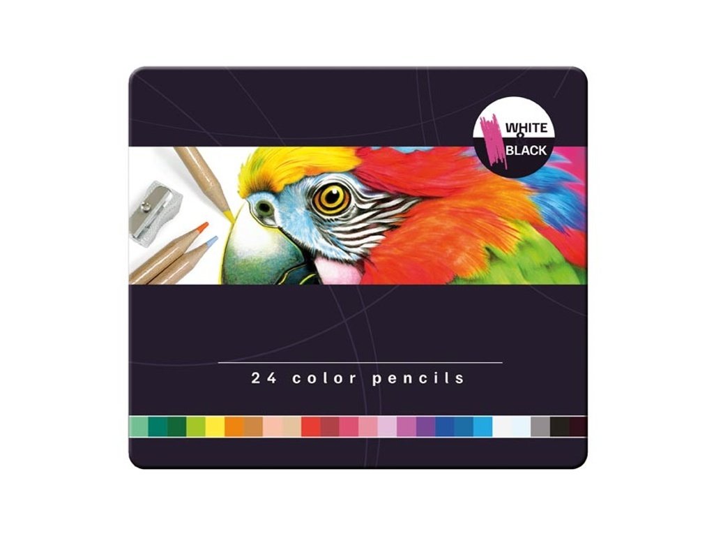 Pastelky MFP MAESTRO 24 ks kovová krabička