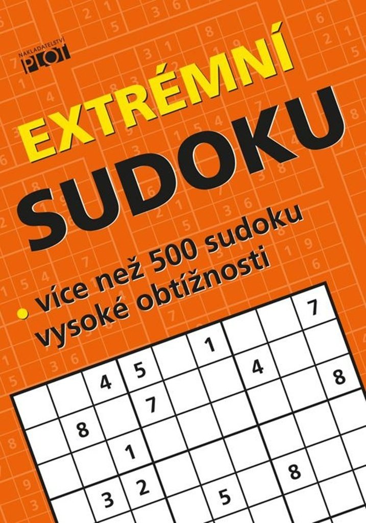 Extrémní sudoku - Více než 500 sudoku nejvyšší obtížnosti