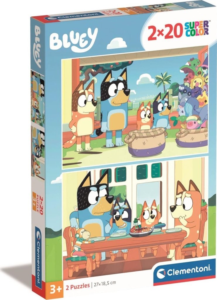 Puzzle Bluey 2x20 dílků