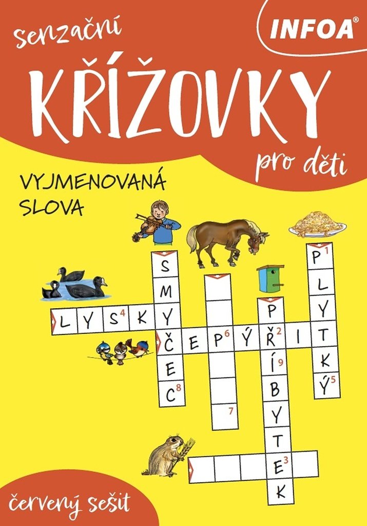 Senzační křížovky pro děti - červený sešit: Vyjmenovaná slova