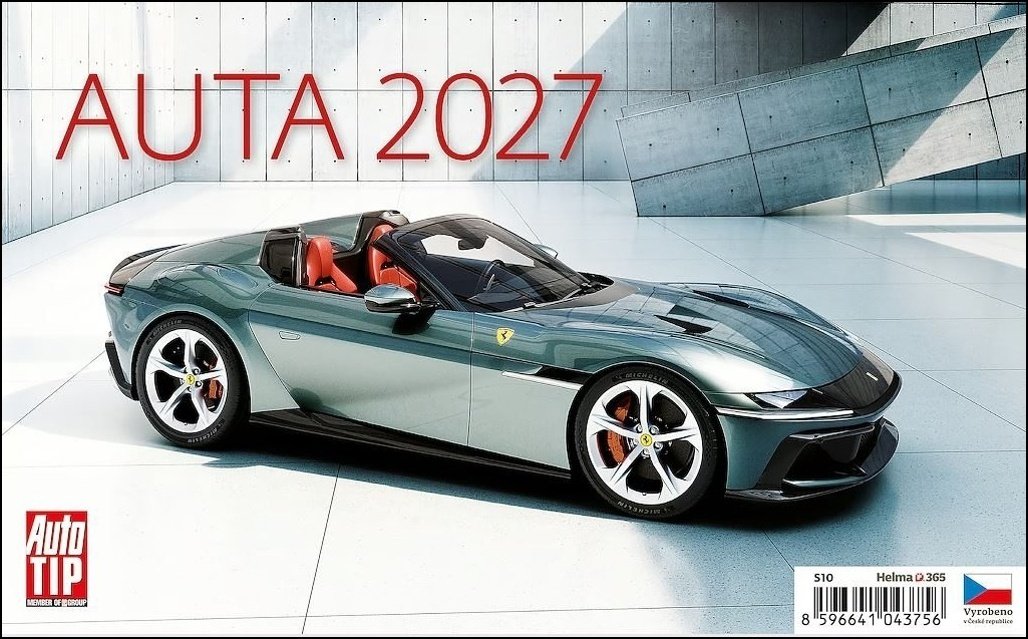 Kalendář stolní 2027 - Auta