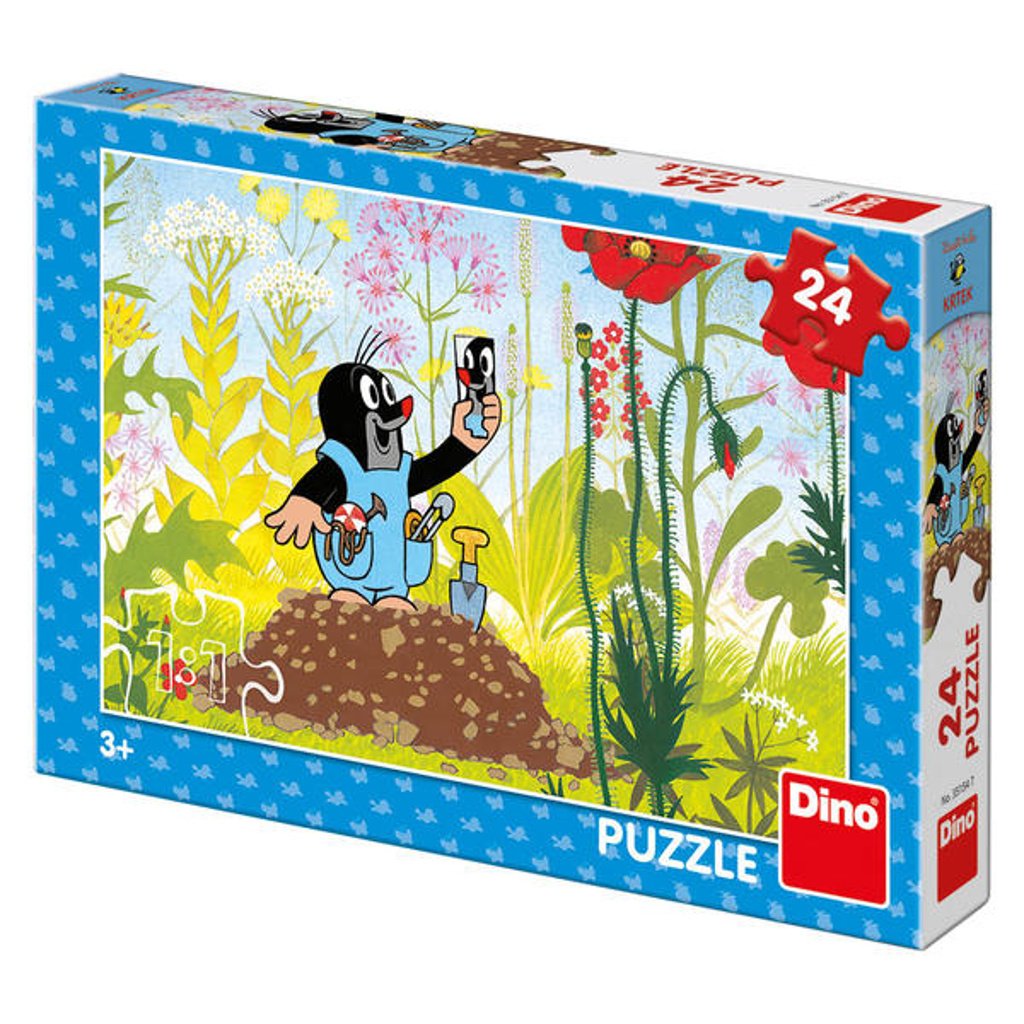 Puzzle Krtek modrých v kalhotkách 24 dílků
