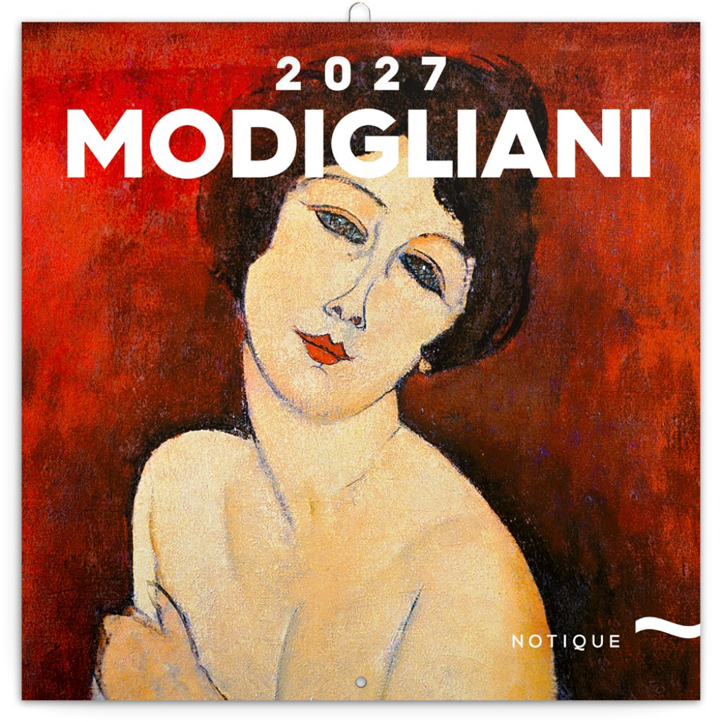 Kalendář 2027 poznámkový: Amedeo Modigliani, 30 x 30 cm