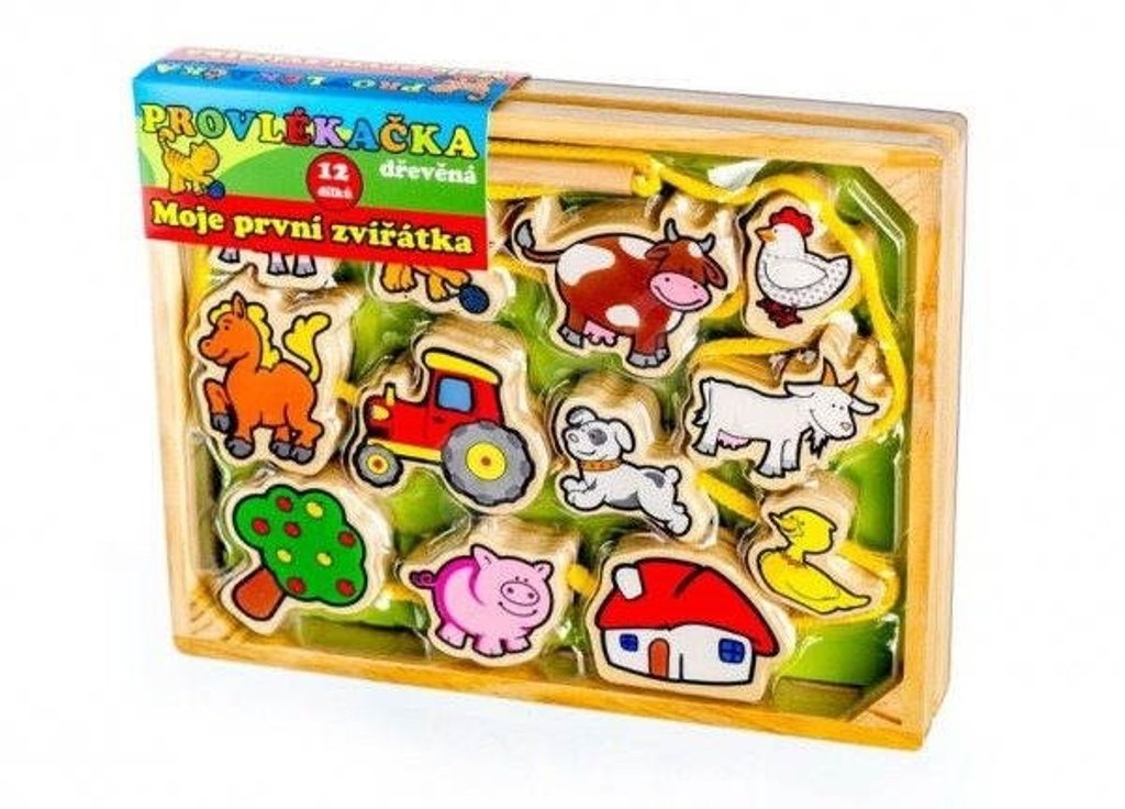 Moje první zvířátka - Provlékačka dřevě