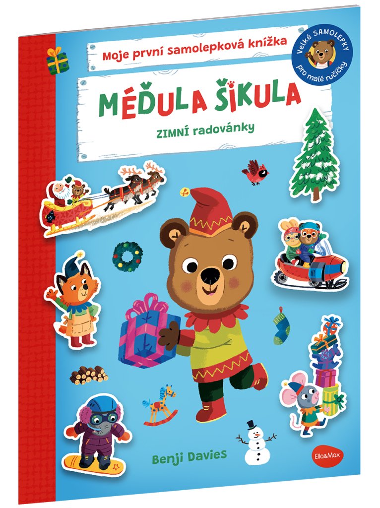 Méďula Šikula: Zimní radovánky - Samolepková knížka
