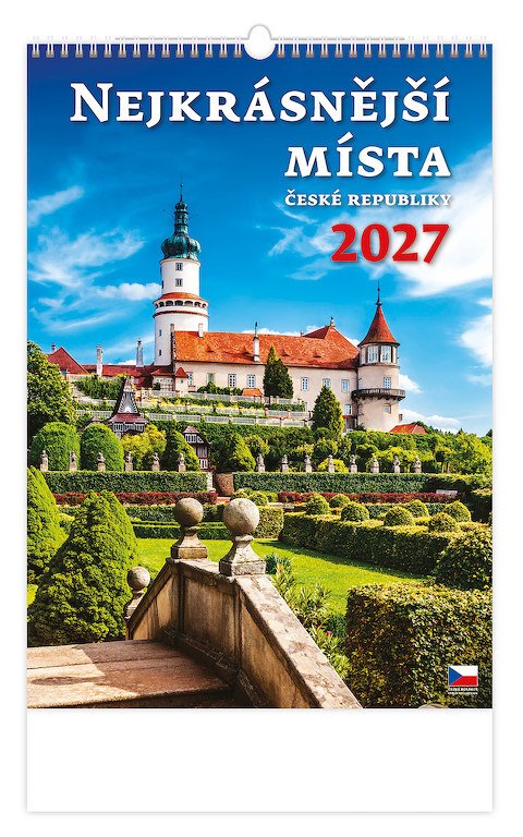 Kalendář nástěnný 2027 - Nejkrásnější místa ČR