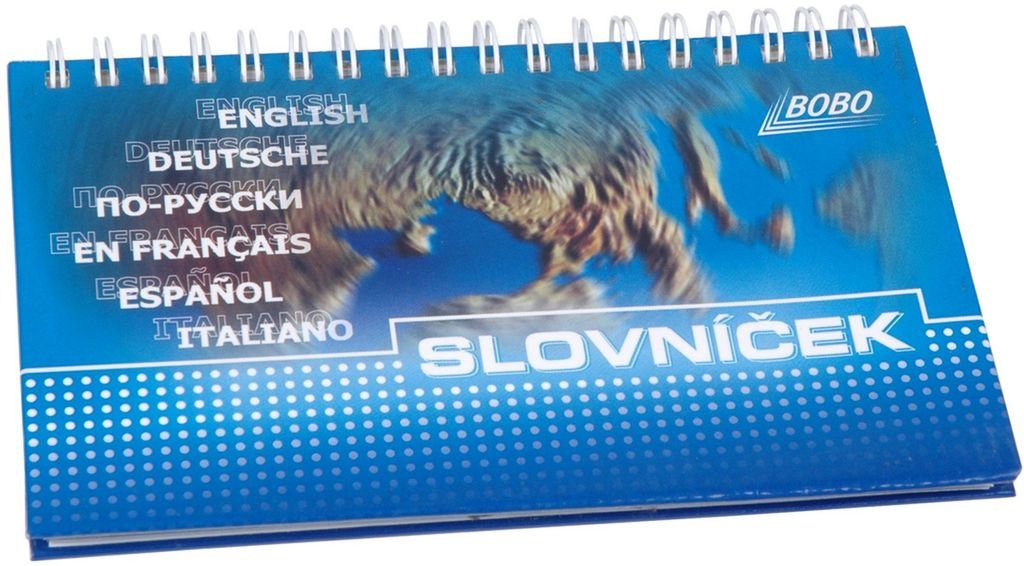 Slovníček s horní vazbou 100 x 160 mm, 50 listů