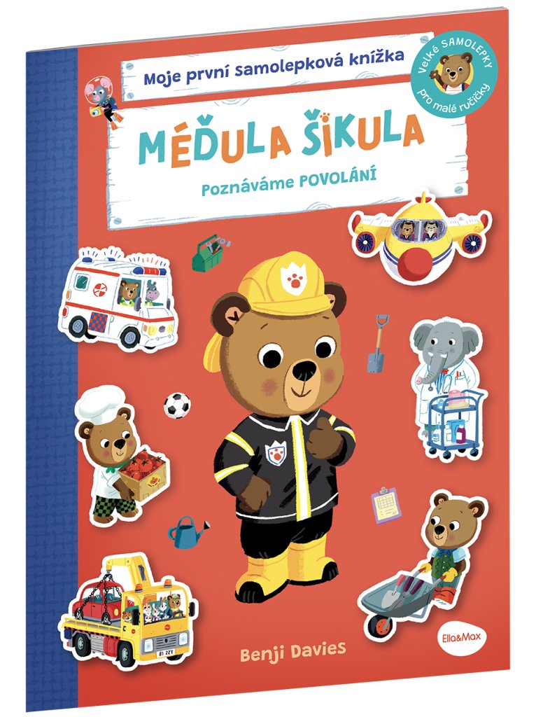 Méďula Šikula: Poznáváme povolání - Samolepková knížka