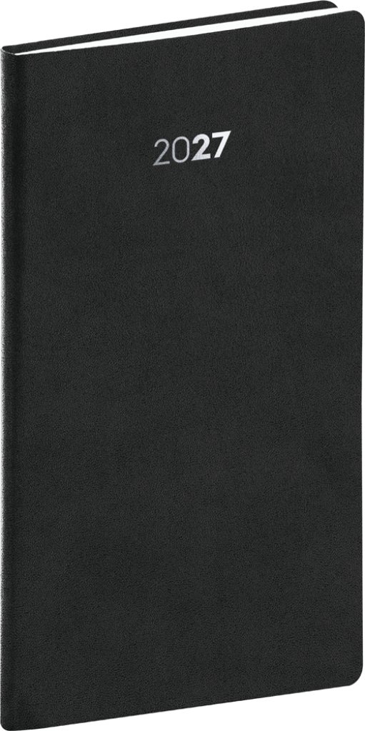 Diář 2027: Balakon - černý, kapesní, 9 x 15,5 cm