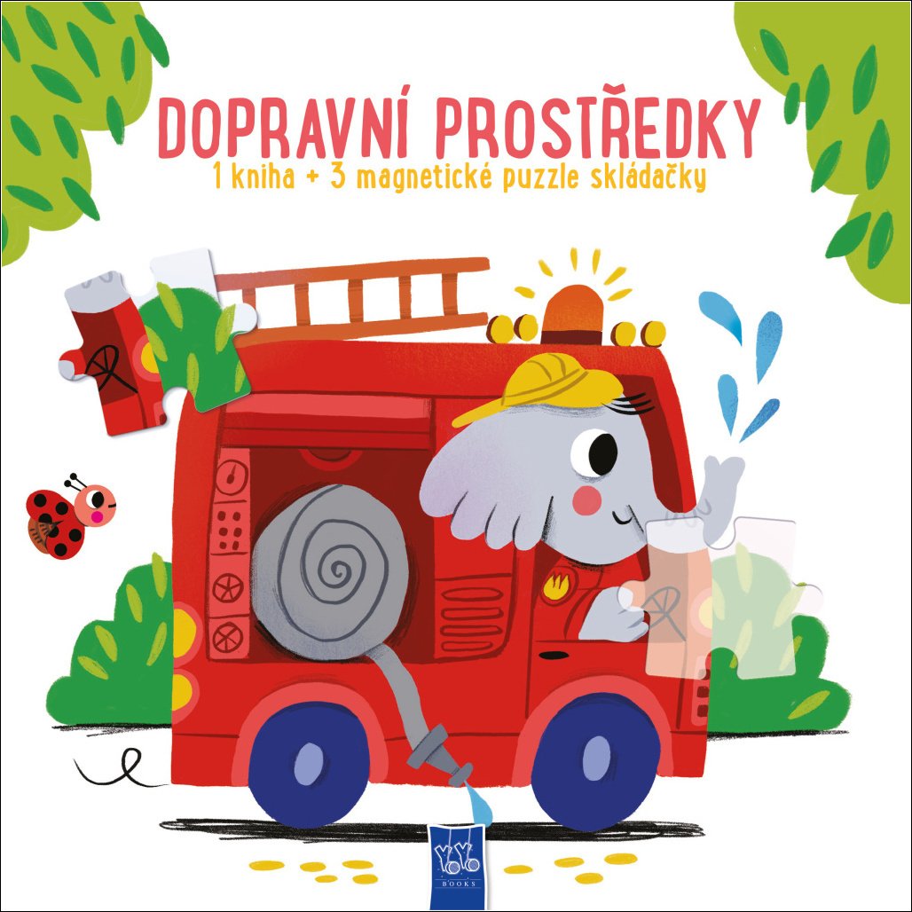 Dopravní prostředky - Kniha + 3 magnetické puzzle skládačky